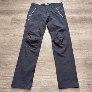 Kathmandu Pants Men Large Gray Outdoor Stretch Hiking Nylon Zip Cargo‎ 32x32